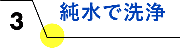 純水で洗浄
